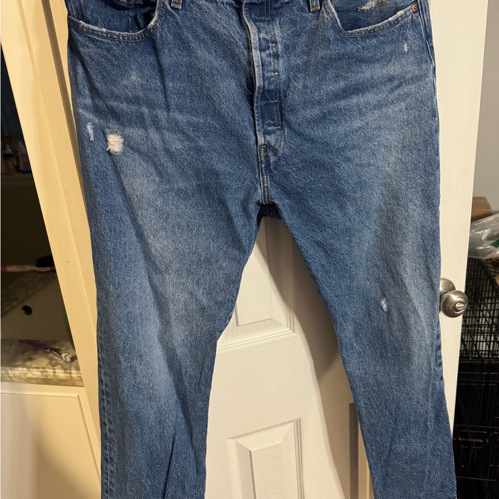 Levi's Women's Straight Leg Blue Pants